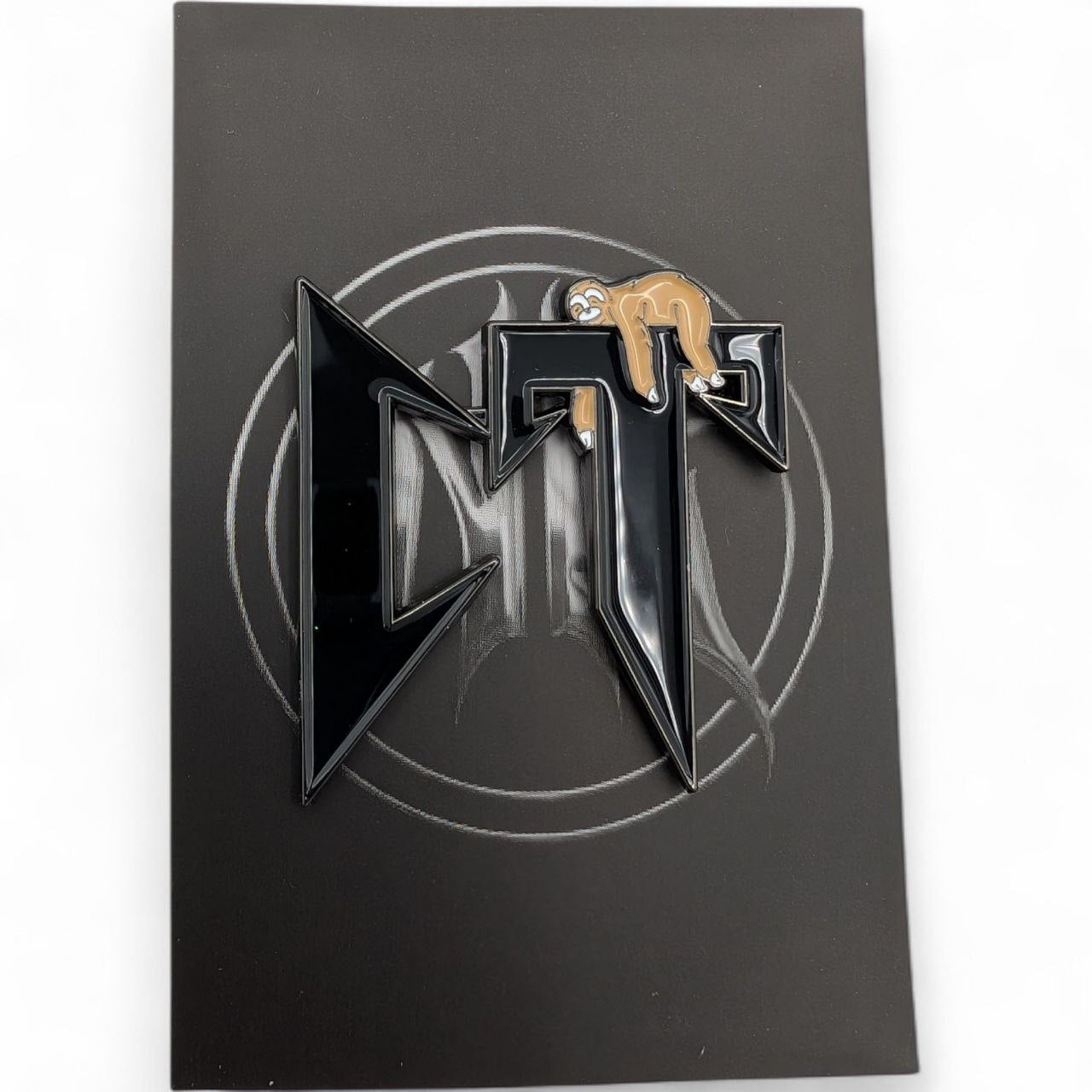 Black CT Sloth - Soft Enamel Pin