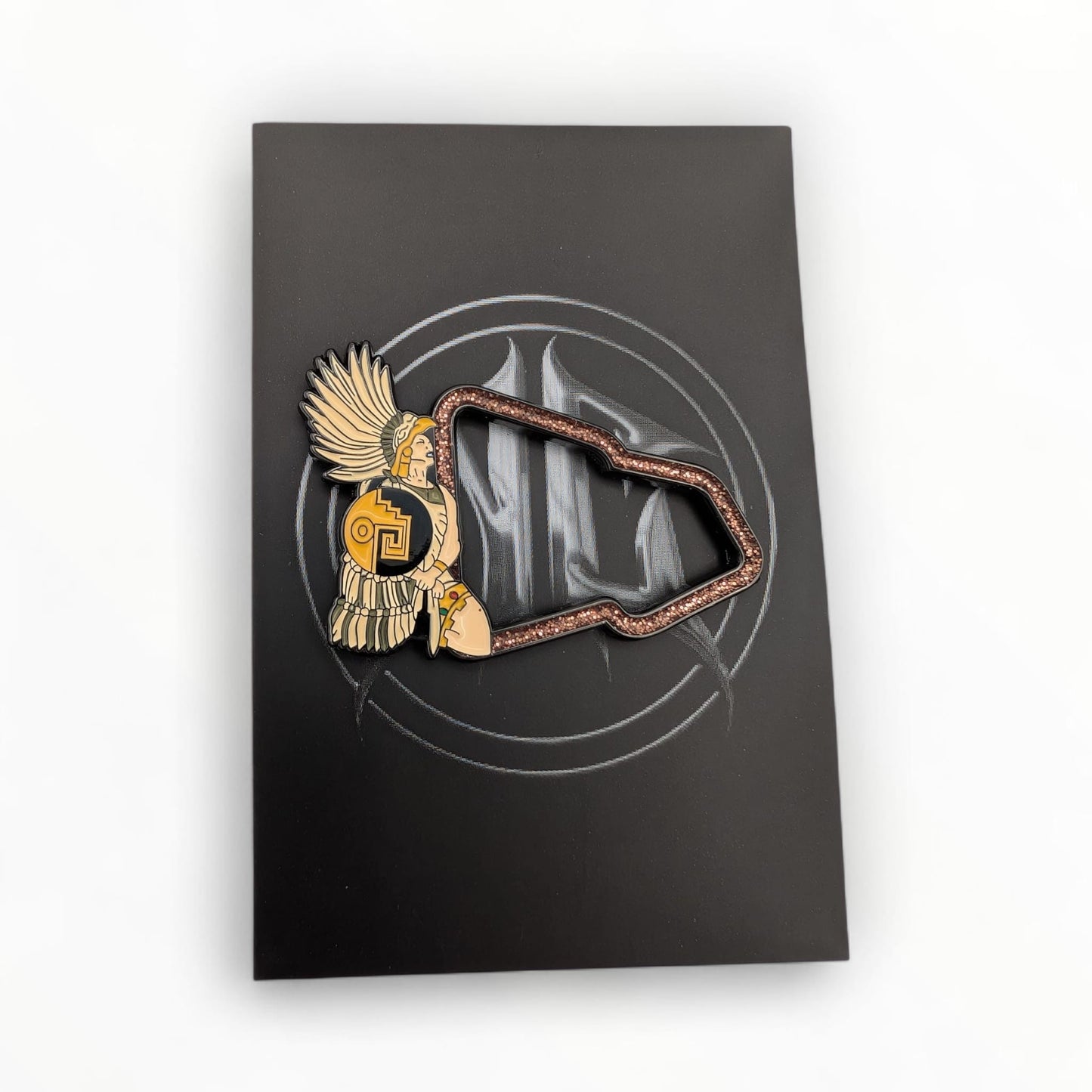 Golden Aztec Warrior - Streetwear Soft Enamel Pin