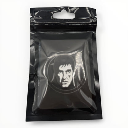 Classic Crime Boss Enamel Pin – Minimalist Streetwear Accessory