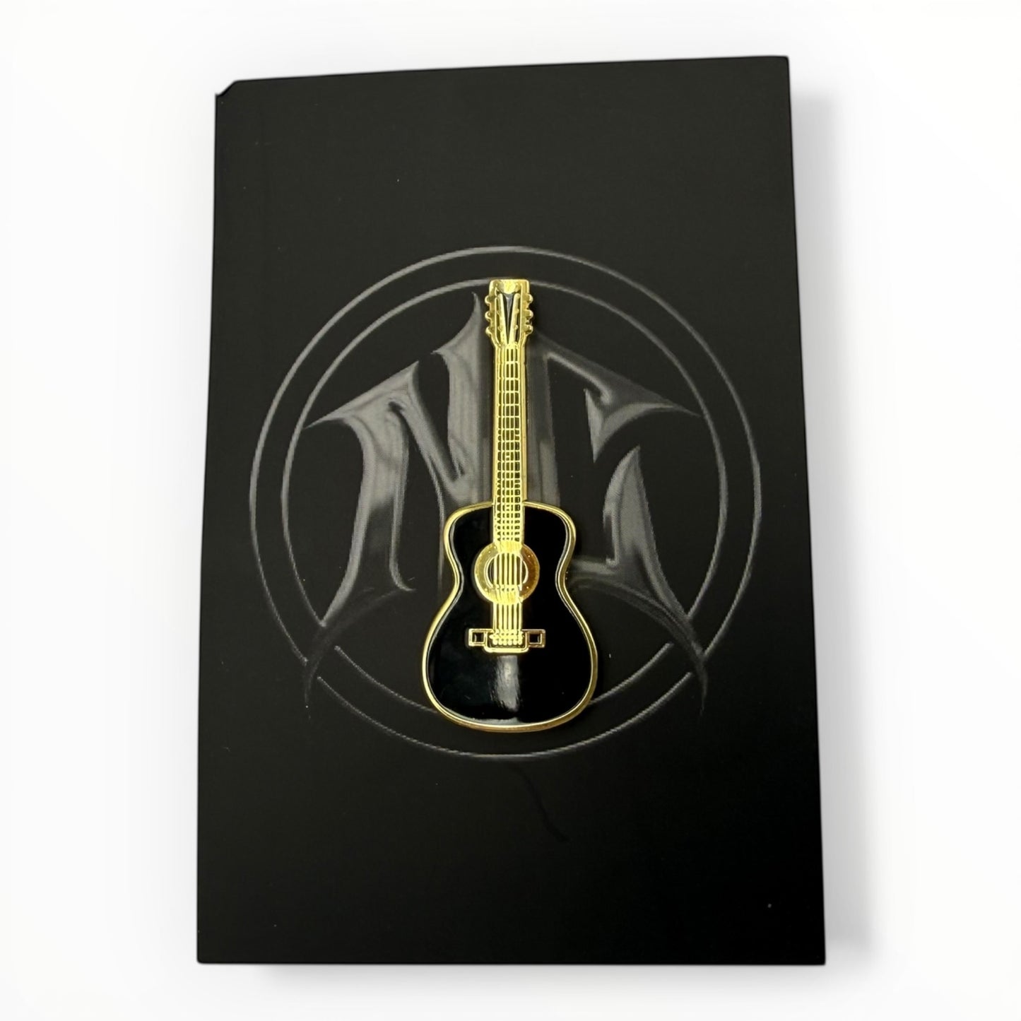 Gold Guitar Enamel Pin – Corridos & Music Culture Hat Pin