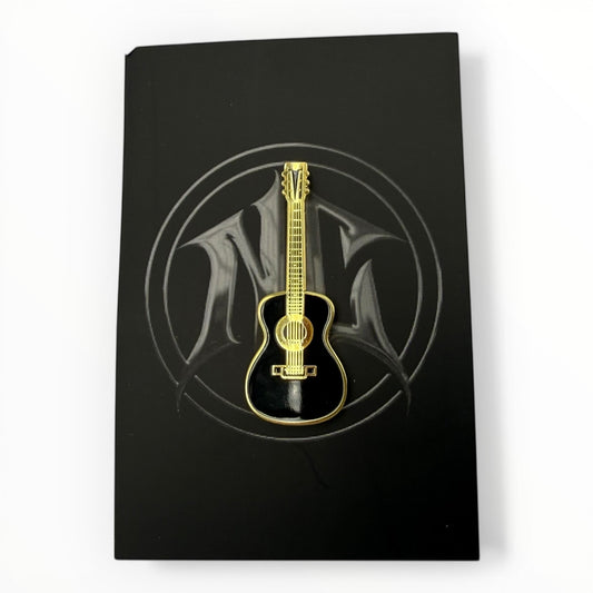 Gold Guitar Enamel Pin – Corridos & Music Culture Hat Pin