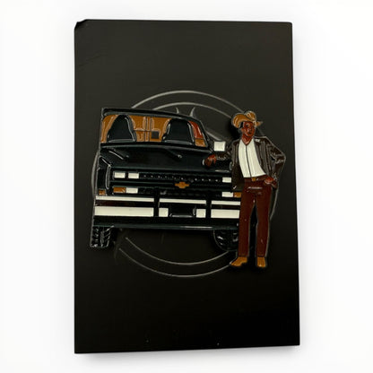 Corridos Cowboy Truck Enamel Pin – Rancho Streetwear Hat Pin