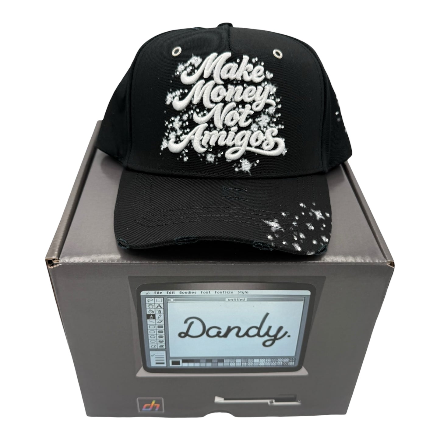 Dandy “Make Money Not Amigos” Snapback Hat Black – Limited Drop w/ Box & Tags