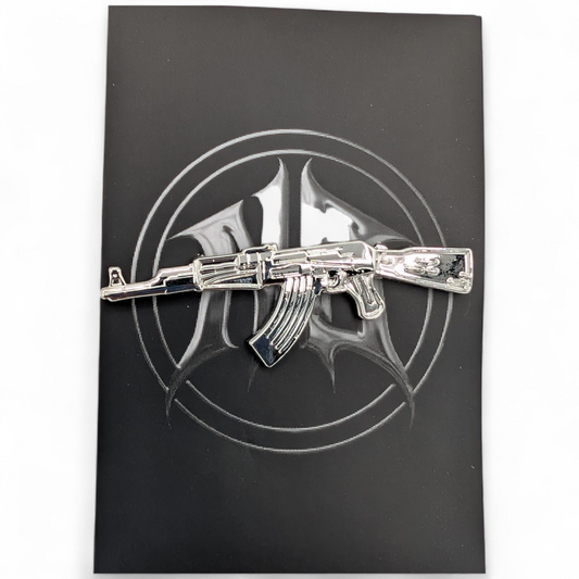 Silver AK47 - Soft Enamel Pin
