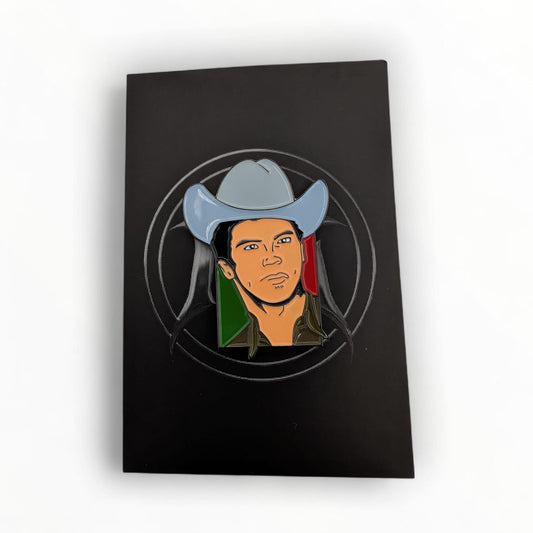 El Rey Del Corrido Verde y Rojo - Streetwear Soft Enamel Pin
