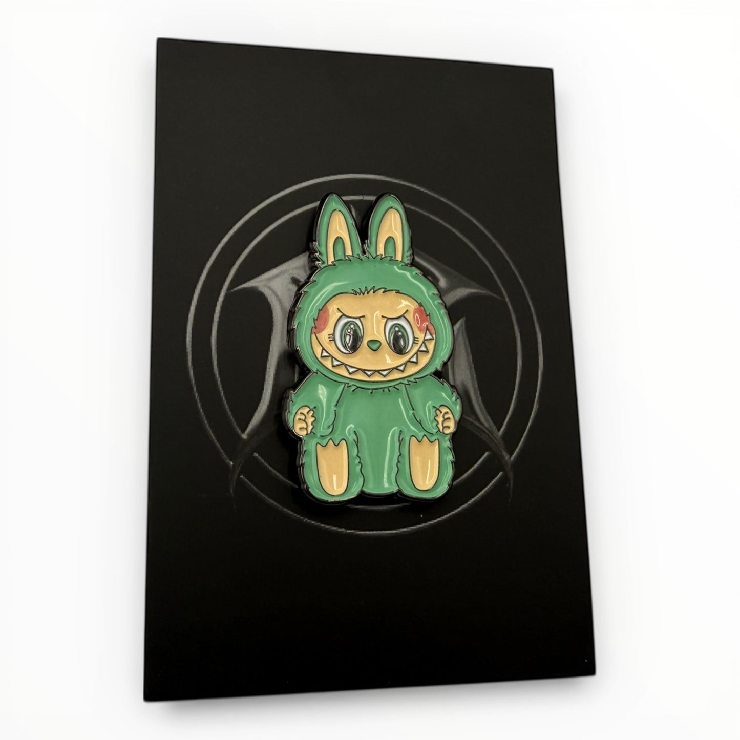 Creepy Bunny Enamel Pin – Dark Cute Streetwear Hat Accessory
