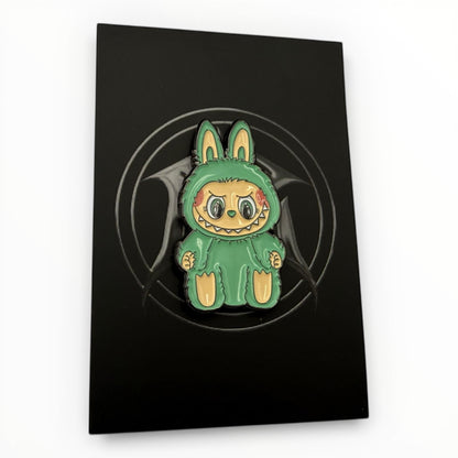 Creepy Bunny Enamel Pin – Dark Cute Streetwear Hat Accessory