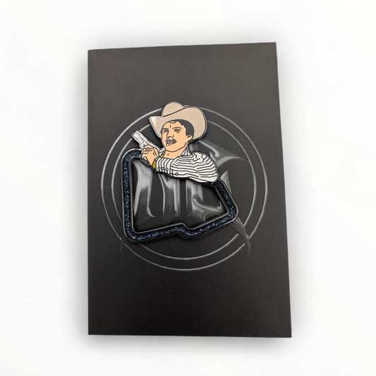 El Rey Del Corrido Black New Era - Streetwear Soft Enamel Pin