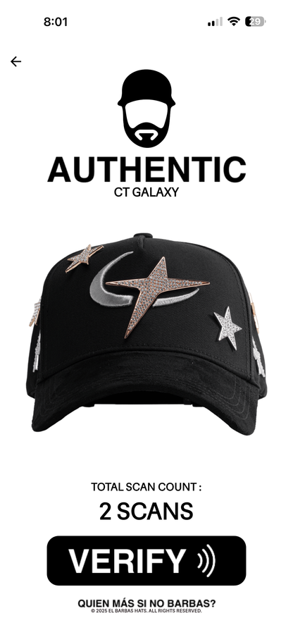 El Barbas Hats - CT Galaxy 24K Gold
