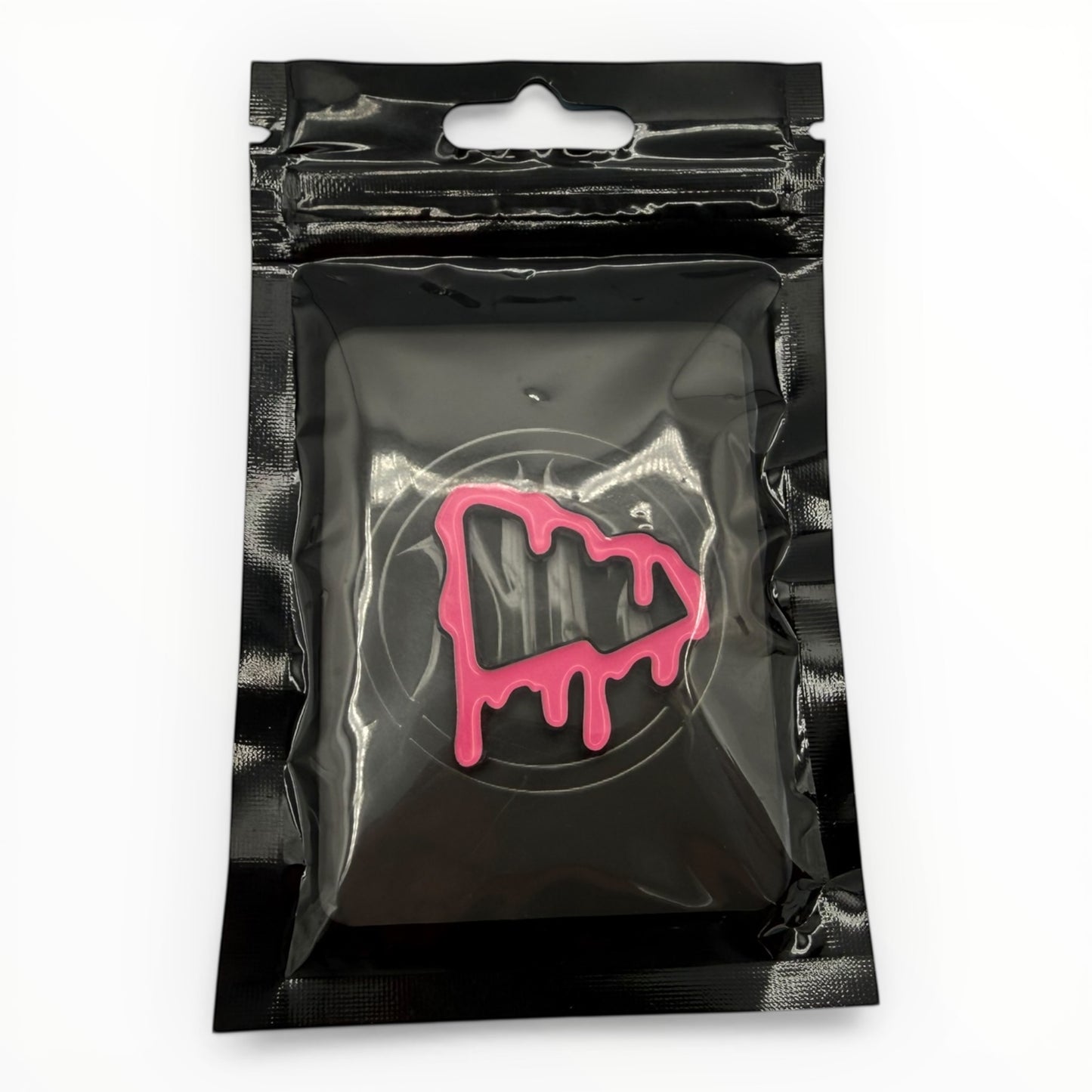 Pink Drip Hat Logo Enamel Pin – Streetwear Fitted Hat Accessory
