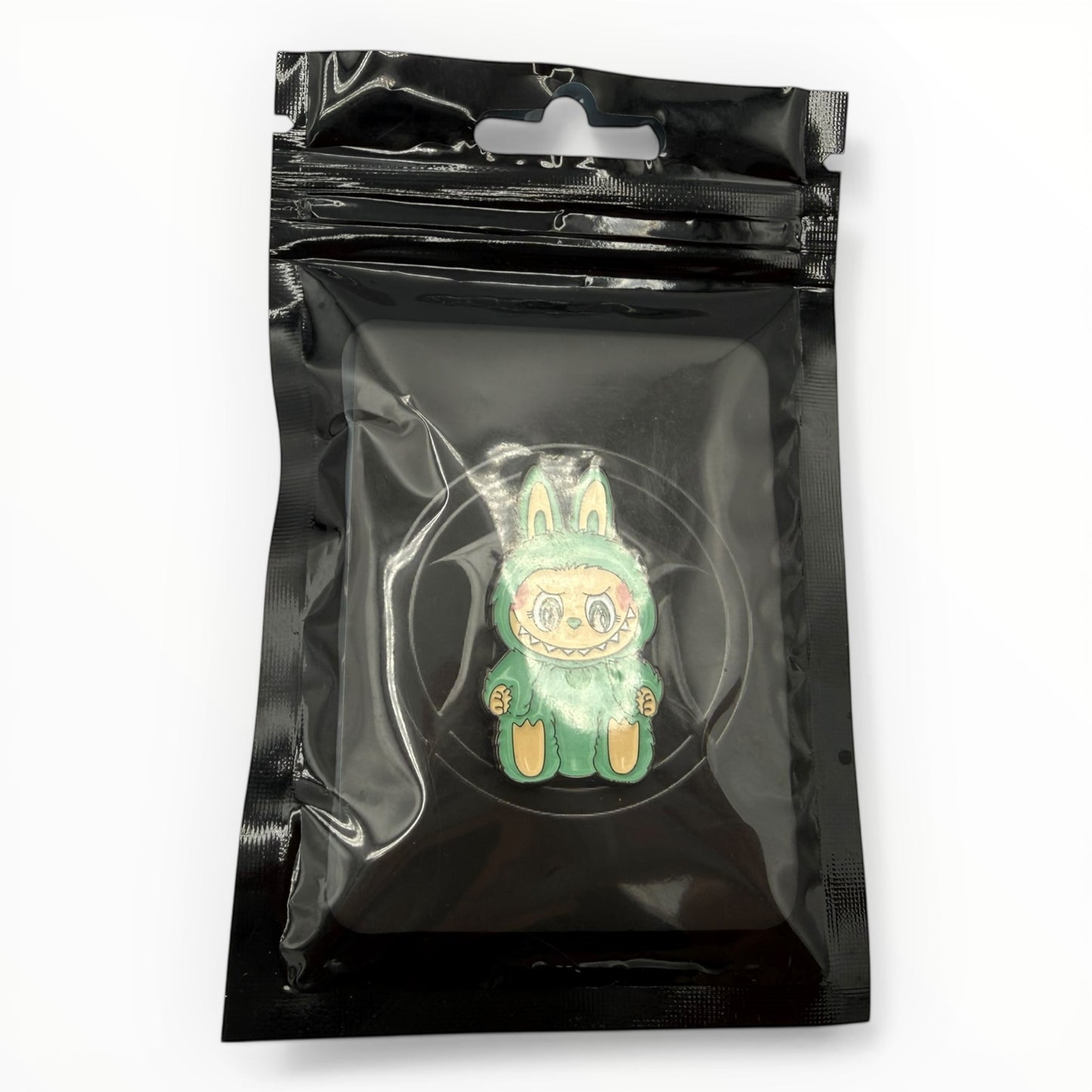 Creepy Bunny Enamel Pin – Dark Cute Streetwear Hat Accessory