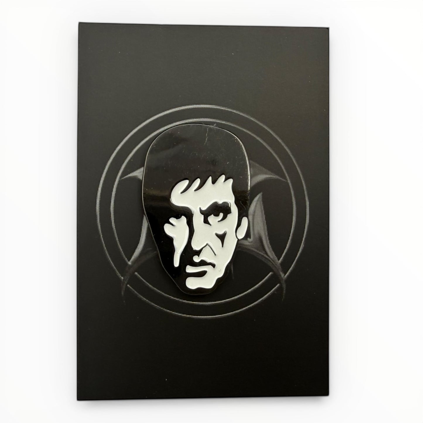 Classic Crime Boss Enamel Pin – Minimalist Streetwear Accessory