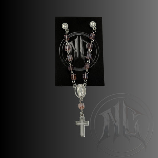 Cross Rosary - Soft Enamel Pin (Various Colors)