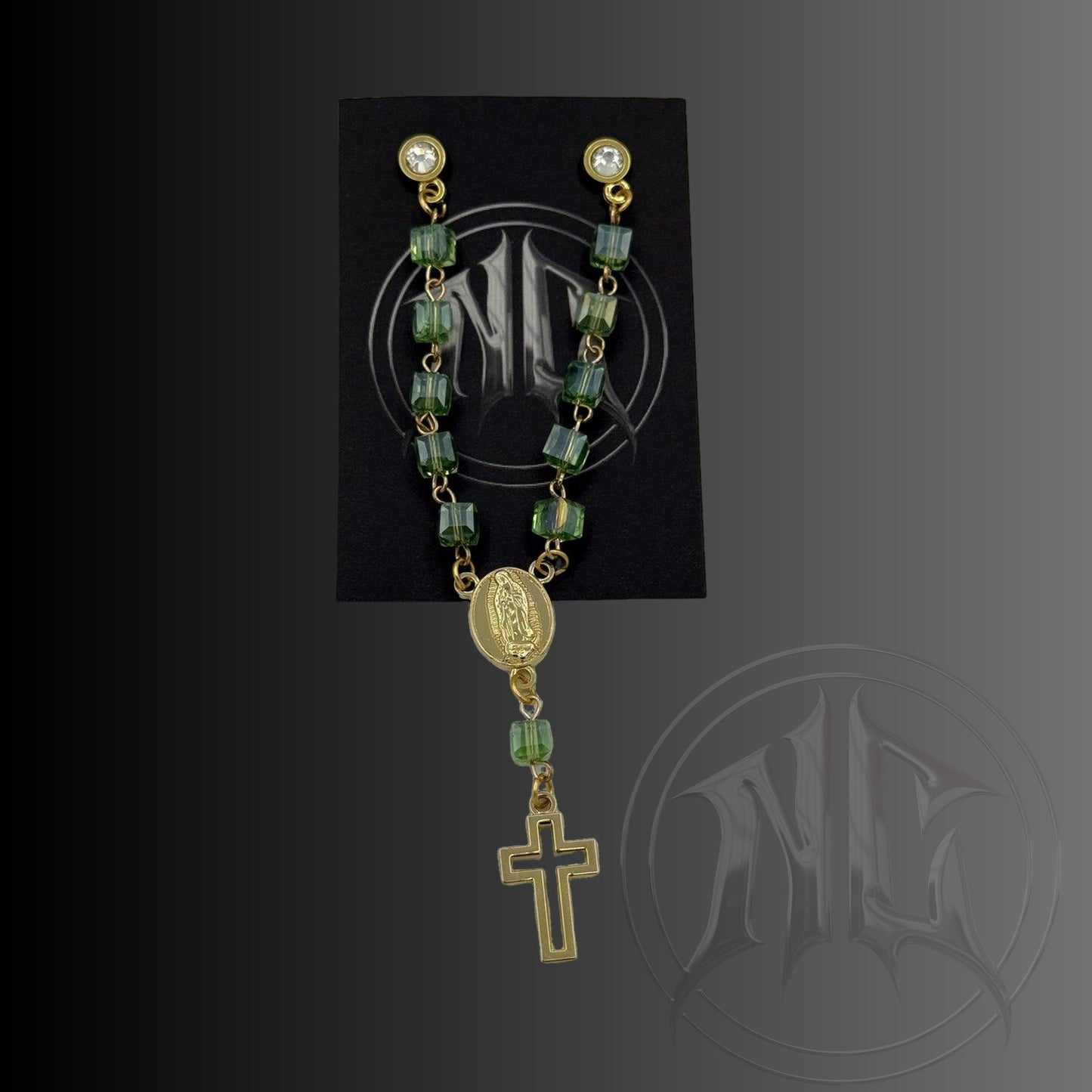 Cross Rosary - Soft Enamel Pin (Various Colors)