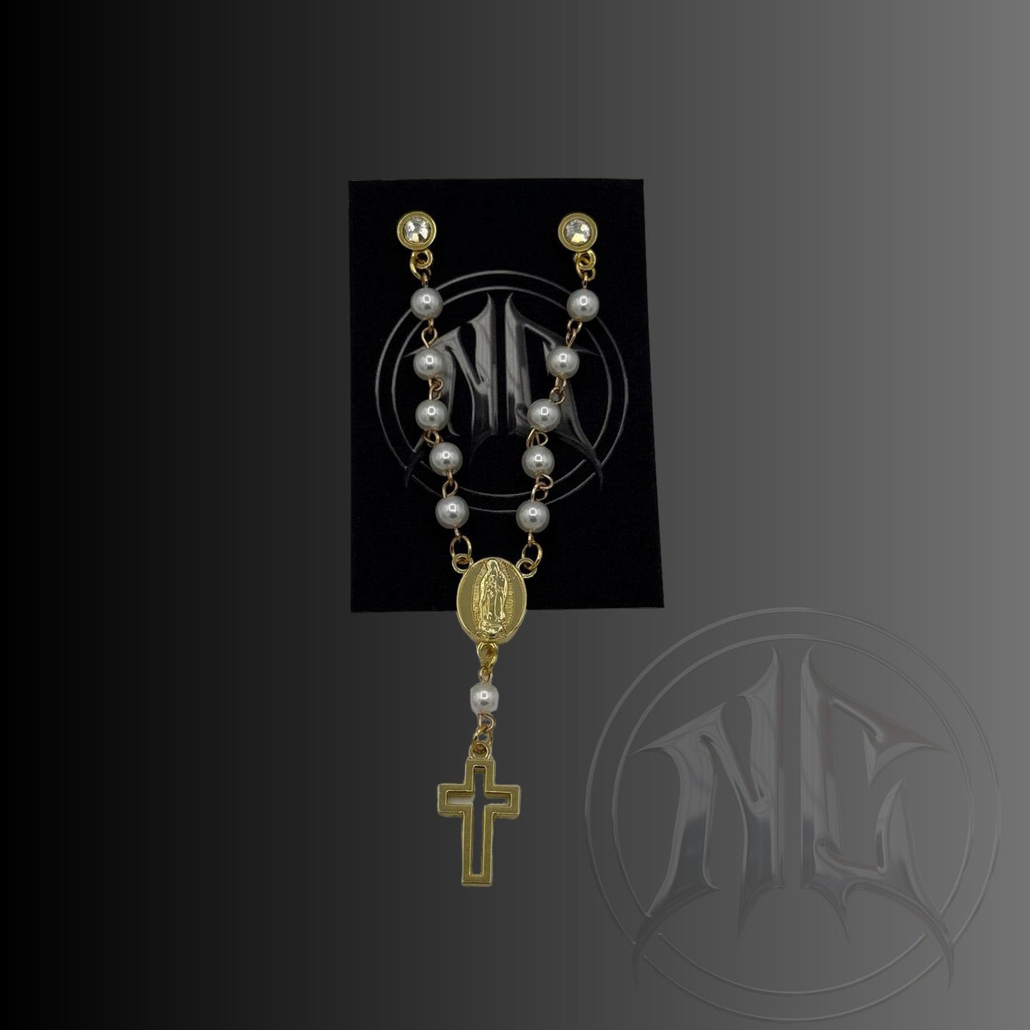 Cross Rosary - Soft Enamel Pin (Various Colors)