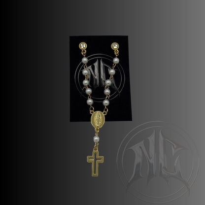 Cross Rosary - Soft Enamel Pin (Various Colors)